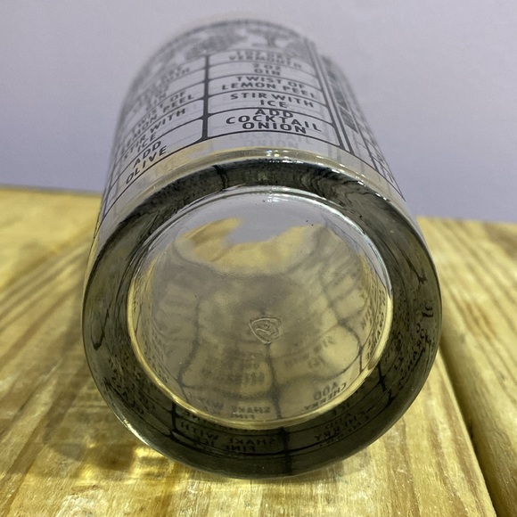 Federal Glass Vintage Cocktail Mixer Multiply Ingredients By Number Of Drinks !! - Picture 5 of 9